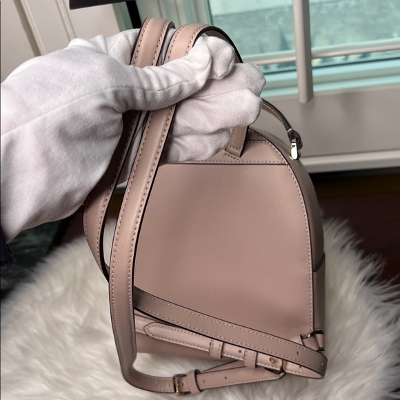 Kate Spade New York Schuyler Mini Backpack Warm Beige NWOT $299 Saffiano PVC - Picture 12 of 17
